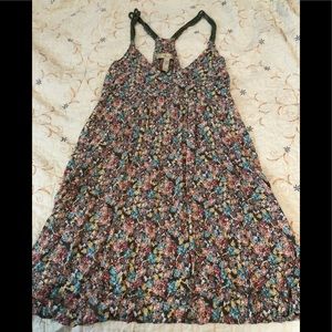 Flower print cotton sundress